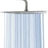Large Rain Shower Head, NearMoon Luxury Square Stainless Steel Rainfall