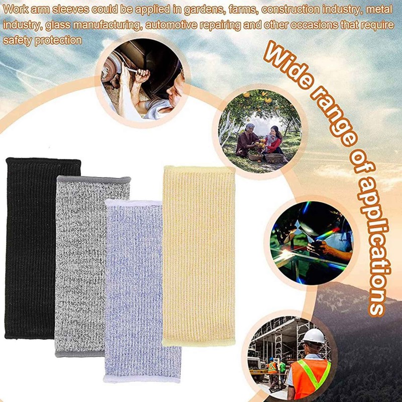 Kopinma 4 Pair Cut and Burn Resistant Sleeves Arm Protection