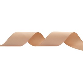 AVANAVA Cinta de grogrén de 1-1/2 pulgadas de ancho, 50 yardas, ideal para envolver regalos, lazos para el pelo, decoración del hogar, arreglo floral (835 bronceado)