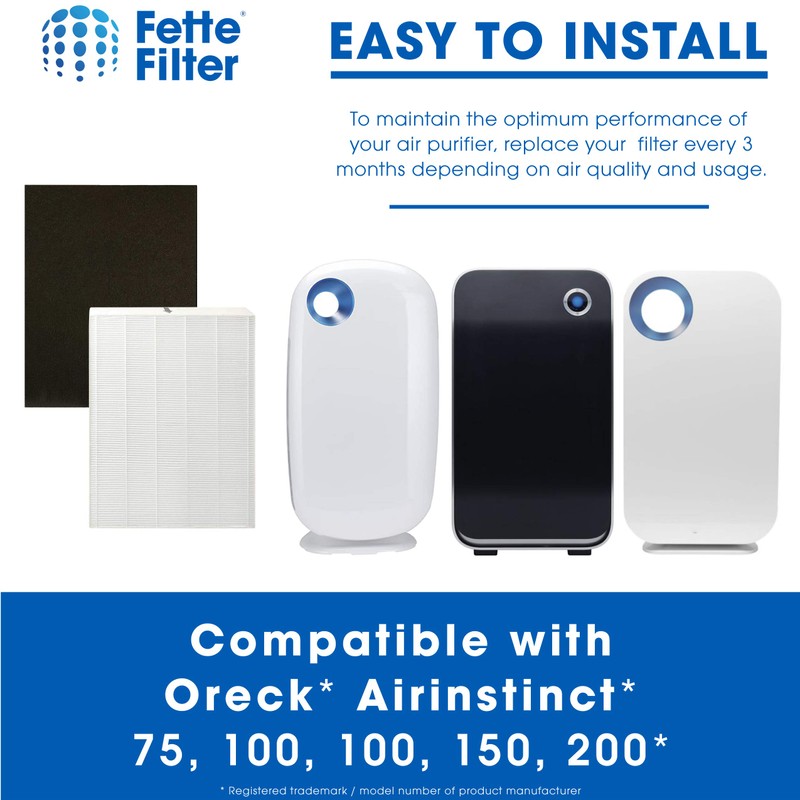 Fette Filter - Premium True Hepa H13 Filters Compatible with