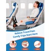 SARISUN 2 Pack Airplane Foot Hammock, Portable Travel Feet Rest