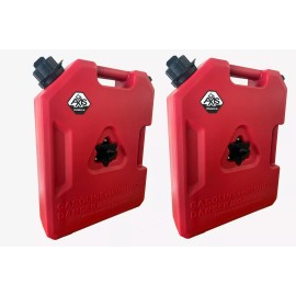 OVERLANDAXIS.COM SET OF TWO -  2 Gallon Jerry Gas Cans with Mount Bracket for OVERLAND OFF ROAD