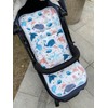 Reversible Baby Pushchair Seat Liner Cotton Stroller Seat Pad Universal