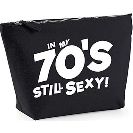 Hippowarehouse I'm in my 70's still sexy printed make up cosmetic wash bag 18x19x9cm