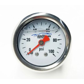 Intellitronix Fuel Pressure Analog Gauge Liquid Filled 0 - 100 PSI #AFP02  FREE SHIPPING