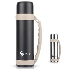 Termos Para Agua 1.5 Litros,Termos Para Cafe Con Aislamiento Al Aspiradora,Termo Acero Inoxidable,100 A Prueba De Fugas,Mantiene La Temperatura Hasta 