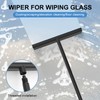 Shower Squeegee, Squeegee Shower Floor, Black Adjustable Shower Squeegee with
