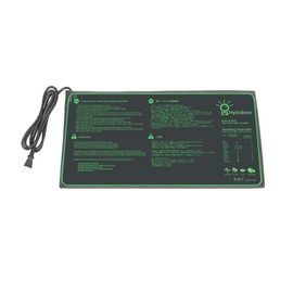 Hyindoor 10"x20.75" Heat Mat, Gardening Germination Mat, Seedling Mat, Related to Hot Beds, Seedling Equipment, Black
