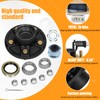 2 Sets 3500Lbs Trailer Hub Kit 5 Bolt 4.5",5 Lug