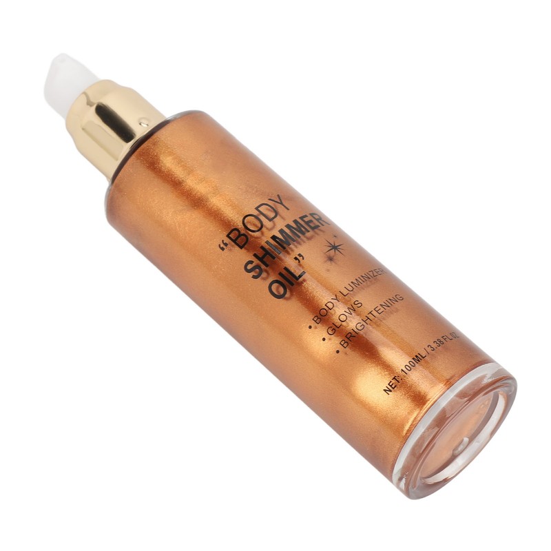 100ml Body Highlighter Oil Long Lasting Face Glitter Illuminator Shimmering