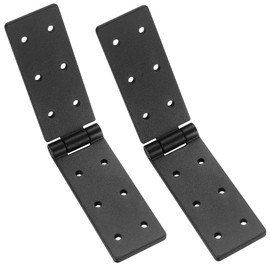 lzijun Door Hinge, Pack of 2 Hinges Connectors, Folding Hinge, Box Tape, Furniture Hinge, Black Metal Hinge Furniture Hinge Heavy Duty for Wooden Door, Garden Doors, Furniture Doors, Tool Boxes