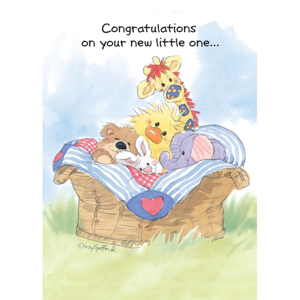 Suzy's Zoo Baby Congrats Greeting Card 6-Pack 10386