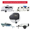 Andacar Caravan Hitch Cover, Waterproof Trailer Jack Cover Universal Trailer