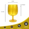 Yalin Set of 6 Unbreakable 12 oz Acrylic Plastic Wine