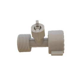 7/8 inch Female, 7/8 inch Male Nylon Bidet T-Adapter for Bidet Water Connection 1/4 or 3/8 inch Hose