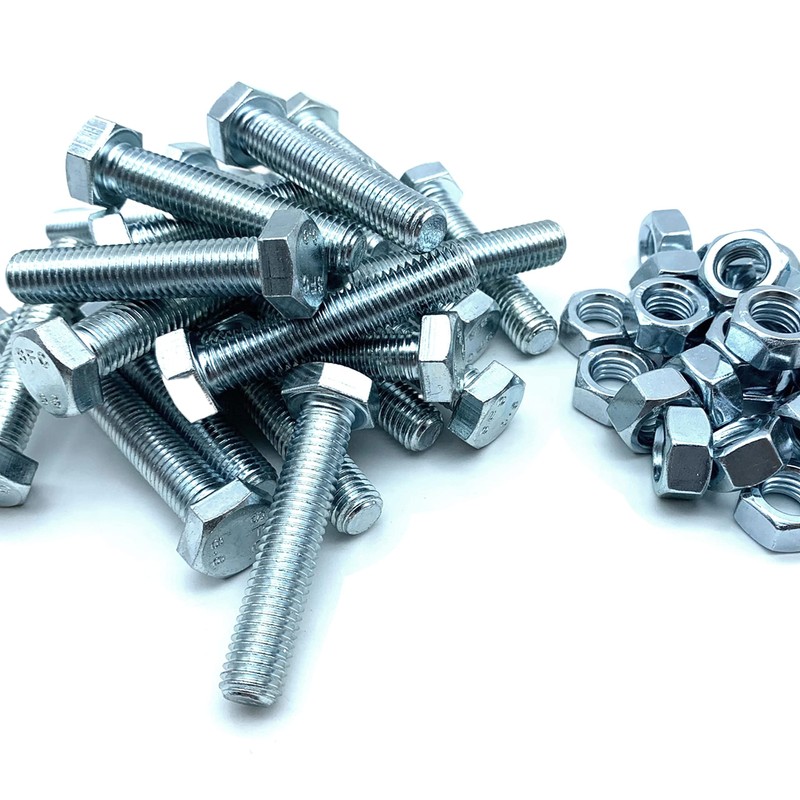 DOJA Industrial Hex Screws and Nuts Set, 8 x 60