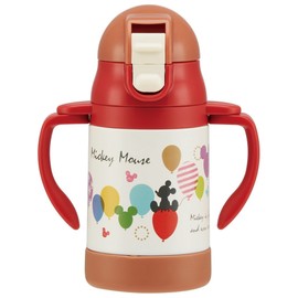 Skater Double Handled Stainless Steel Bottle with Straw, 8.1 fl oz (240 ml)