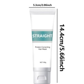 Hppsctink Hair Straightening Cream, 100 g Hair Straightening Cream, Protein Straightening Cream, Smooths Frizzy Split Ends, Hair Straightening Cream, Shampoos