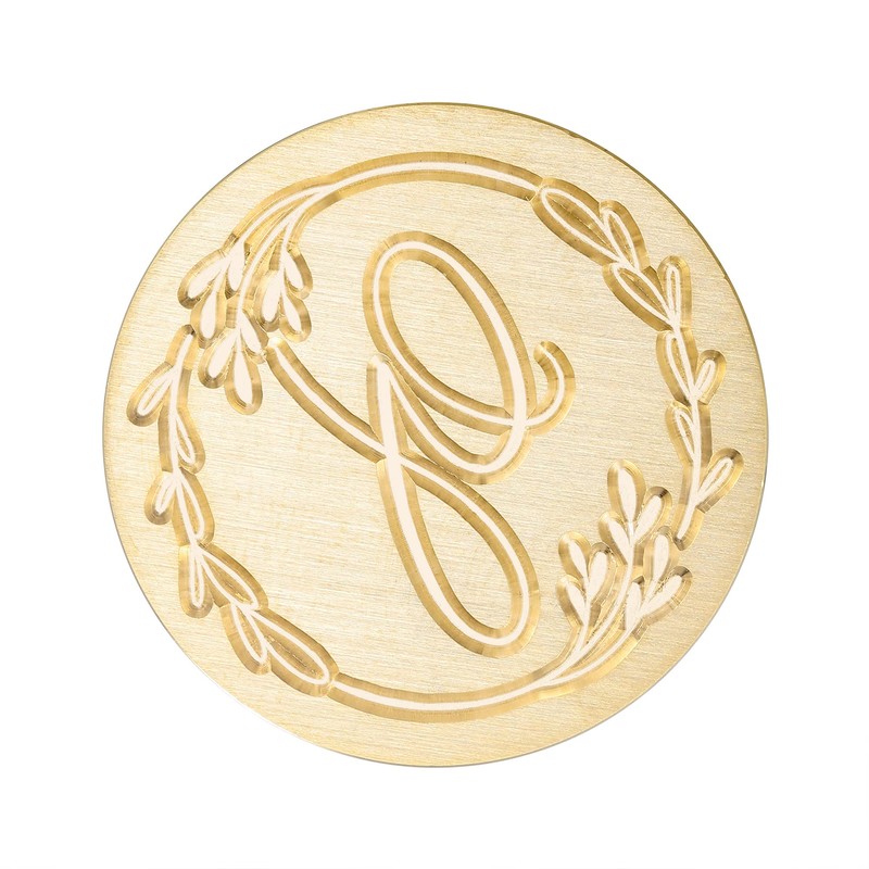 Yoption Handwritten Letter G Wax Seal Stamp, Vintage Initial Alphabet