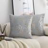 LIGICKY Set of 2 Fluffy Grey Faux Fur Pillow Covers