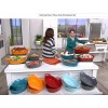 Rachael Ray 2-Piece Oval Stoneware Large Set. 2.48-qt & 3.25-qt