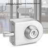Stainless Steel Glass Door Lock Anti-Theft Security Lock Double Swing