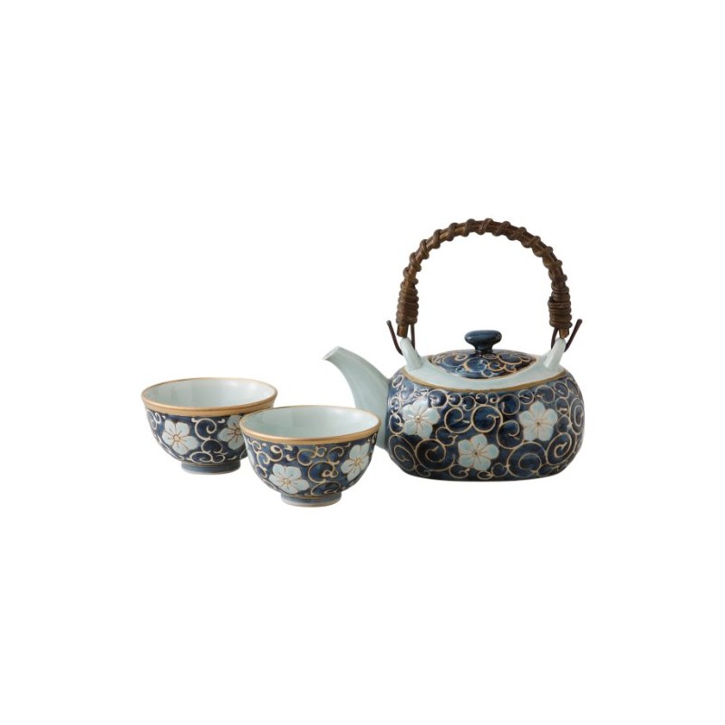 Hasami Arabesque 桔梗, Smoke 茶器 Set 11482 
