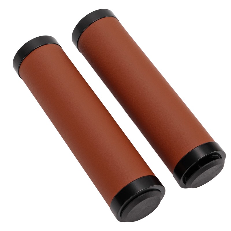 Bike Grips Shockproof Prevent Slip Soft Fiber Leather Handlebar Grips