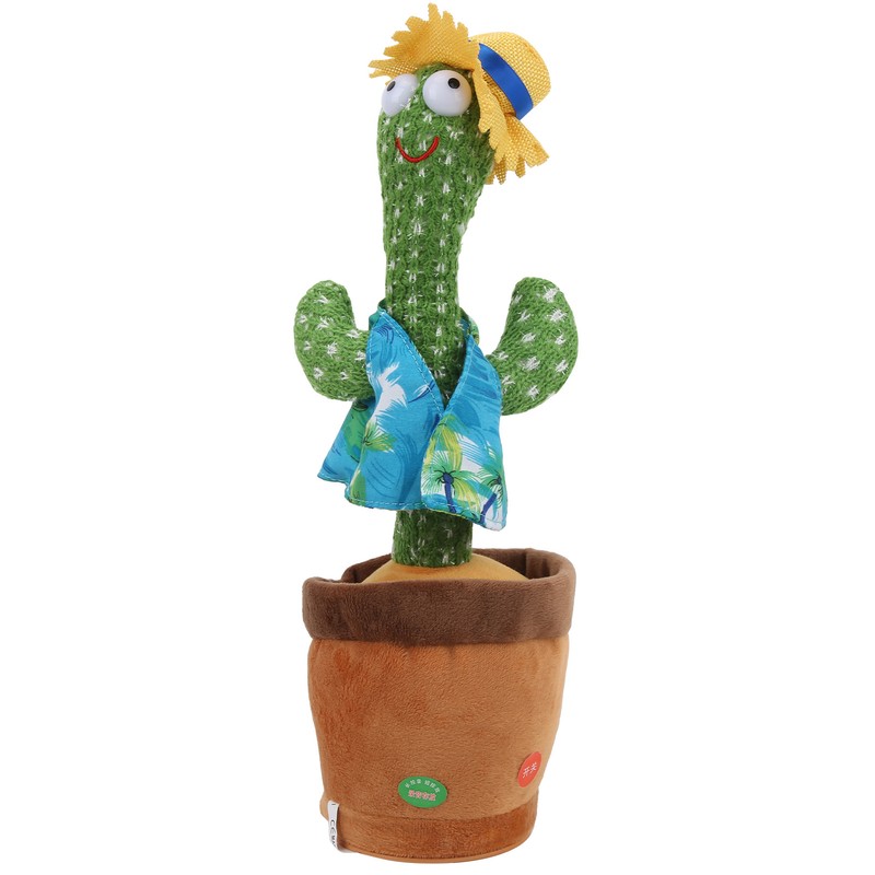 Cactus Plush Toy Multifunction Electronic Cacti Plaything Singing and Dancing