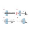 uxcell 5/16-inch X 3-inch Male Thread Spring Loaded Hollow Wall