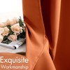 MIULEE 2 Panels Orange Blackout Curtains Room Darkening Thermal Insulated