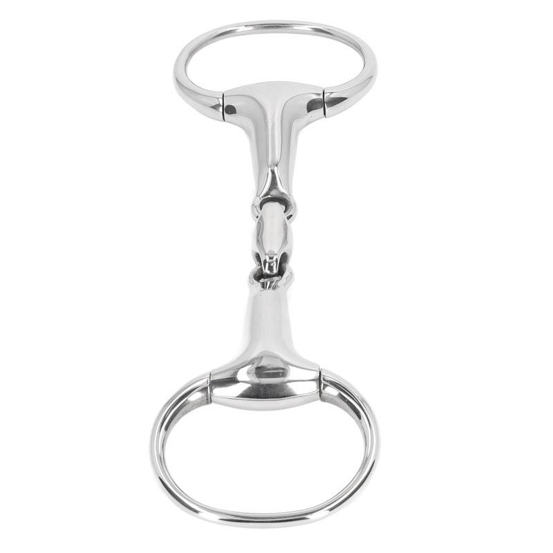 Horse Gag Ring Snaffle Bite Stainless Steel 125mm Loose Oval