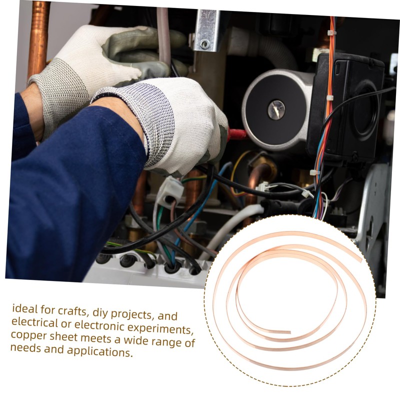 Zerodeko 1roll Copper Foil Roll for Electrical Repairs Copper Sheet