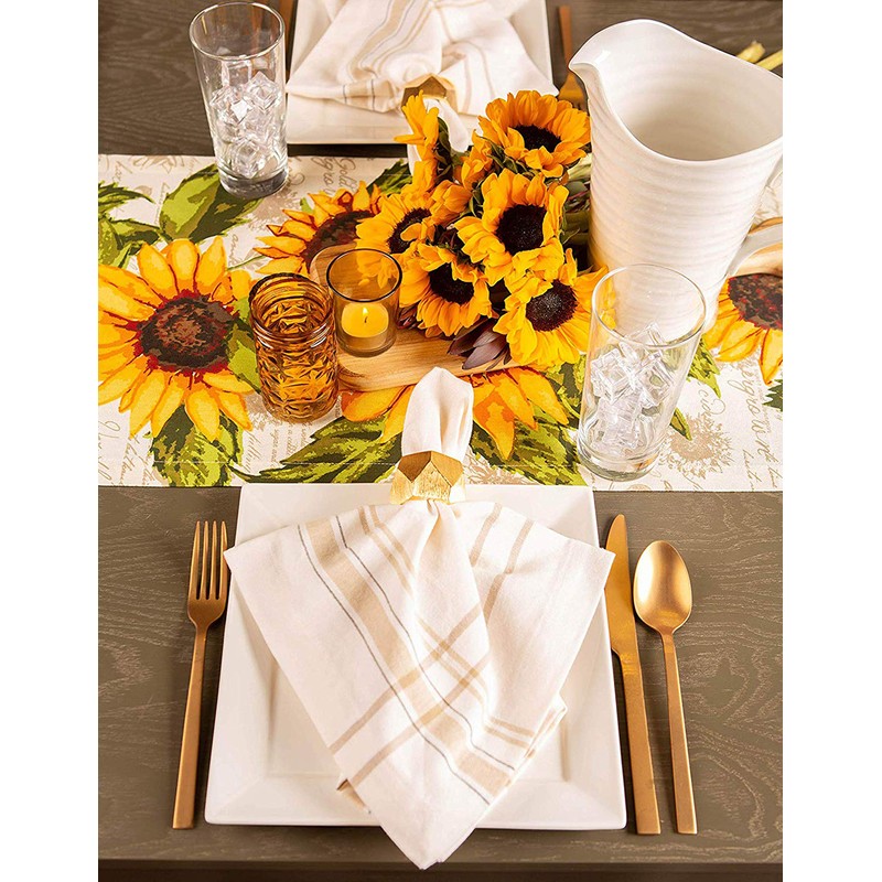 DII Table Top Décor Collection Spring & Summer Table Runner,