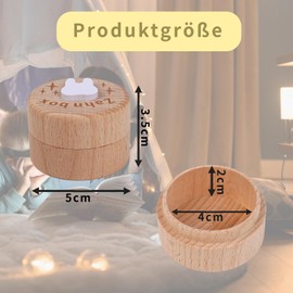 Qiimenguer Tooth Box Milk Teeth Boys, Printed Cartoon Design Milk Tooth Box, Suitable for Birthday Gifts for Boys and Girls, Gifts for Pregnant Mothers Milk Tooth Box (3)