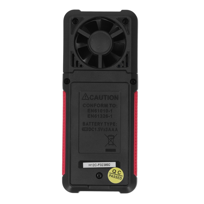 Digital Anemometer 5 Blades Small Resistance Fast Accurate Measurement Air