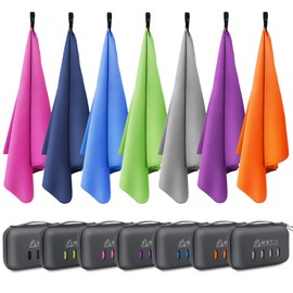 MNT10 Microfibre Towel with Case - Available in Many Colours - Ultra Light, Compact & Quick Drying - Microfibre Towels are Perfect as Sports Towel, Beach Towel, and Travel Towel