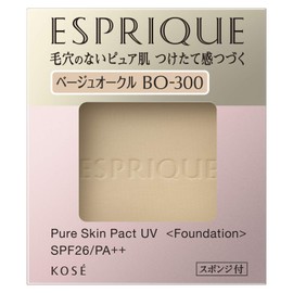 ESPRIQUE(エスプリーク)ピュアスキン パクト UV BO-300 ベージュオークル 9.3g 詰替え用 1個 ファンデーション SPF26/PA++ 毛穴 色ムラ カバー