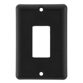 RecPro RV Mounting Plate Cover for Momentary On/Off/On Switches | Black Plastic