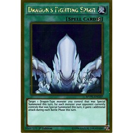 YU-GI-OH! - Dragon's Fighting Spirit (MVP1-ENG07) - The Dark Side of Dimensions Movie Pack Gold Edition - 1st Edition - Gold Rare