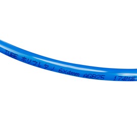 sourcing map Pneumatic Air Tubing, 6mm OD x 4mm ID 5 Meters 16ft PU Polyurethane Air Compressor Tube Hose Pipe Blue
