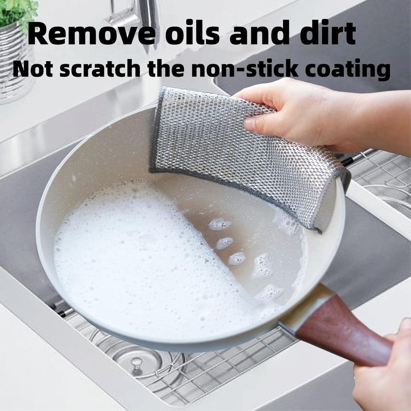 2024 New Multipurpose Wire Miracle Cleaning Cloths, 6 Pack Wire