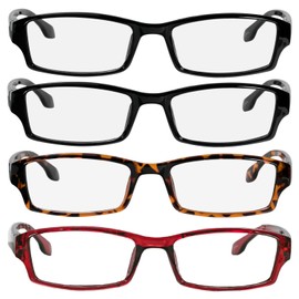 TruVision Readers - 9501HP - 4 pk -2 Black 1Tort 1Red - 3.00