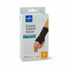 Medline Carpal Tunnel Glove with Flexible Splint, Black, Small