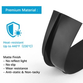 OTraki Stove Gap Covers 4 Pack Silicone Countertop Stove Gap Filler 25 inch Oven Gap Cover Heat-resistant Kitchen Stove Gap Cover Washer Dryer, Black