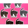 Black Cat Vinyl Sticker - Fangtastic