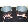 GREENBRIER SILVER BUCKET/PAIL WITH PINK BOW PARTY DECORATION
