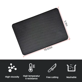 Car Dashboard Anti-Slip Rubber Pad,10.6"x 5.9"Anti Slip Sticky Pad for Car Dashboard,Non-Slip Sticky Gripping Mat for Phones Sunglasses Radar Detector Electronic Devices and Car Accessories