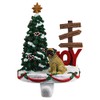 DogLoverStore Pug Stocking Holder Hanger Fawn