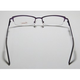 Thalia Belita Womens/Ladies Cat Eye Half-rim Spring Hinges Ophthalmic Half-rimless Eyeglasses/Glasses (50-16-135, Brown/Purple)